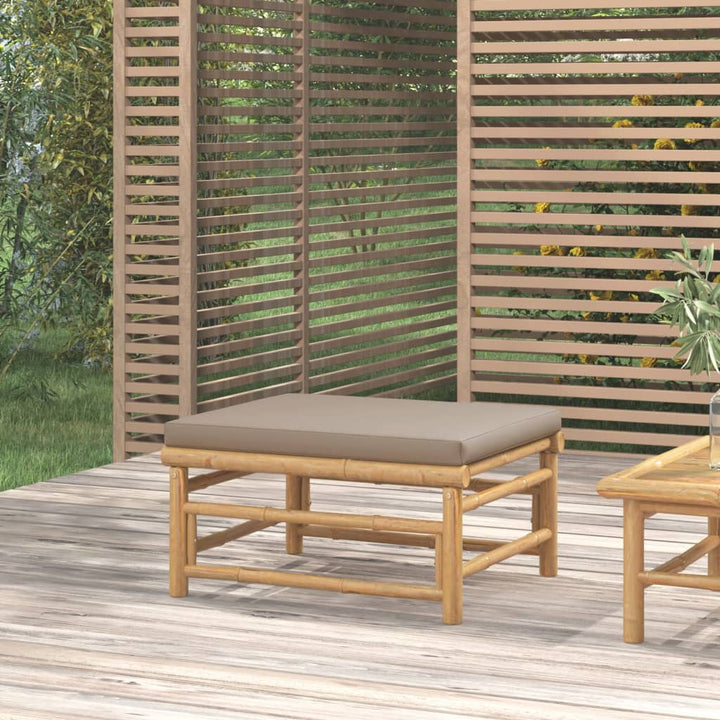 Set Mobilier De Grădină Cu Perne , 3 Piese, Bambus