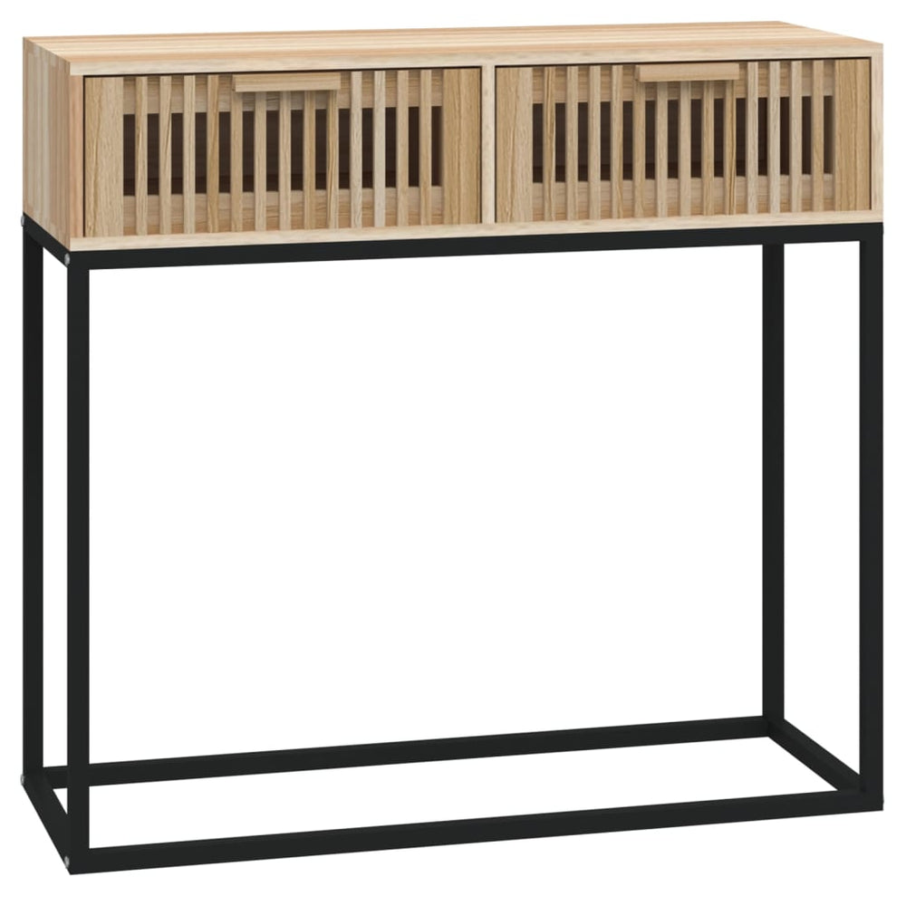 Masă Consolă, 80X30X75 Cm, Lemn Prelucrat Și Fier