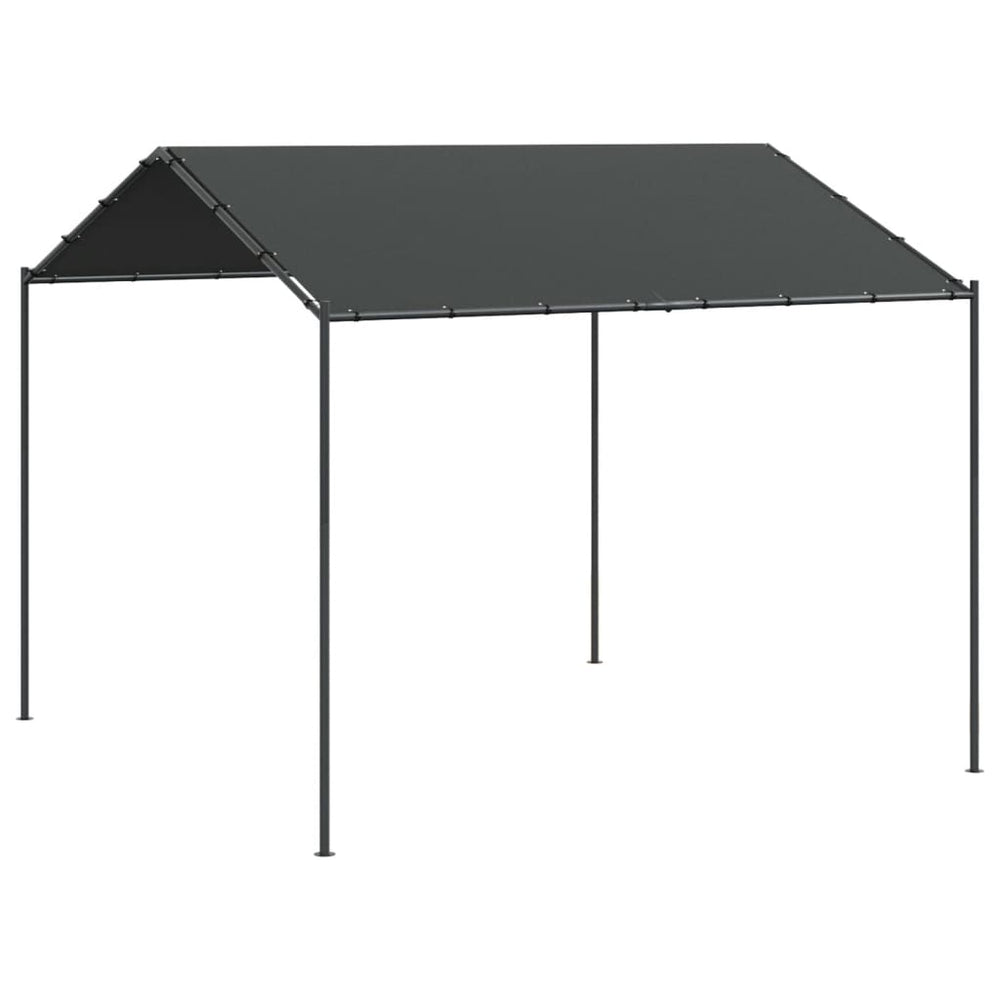 Cort Pavilion, Antracit, 3X3 M, Oțel Și Material Textil