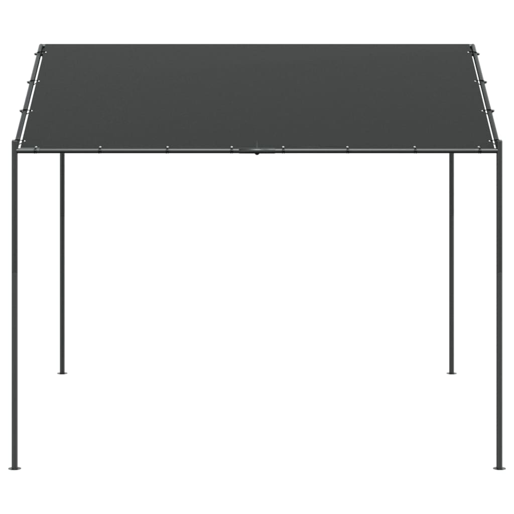 Cort Pavilion, Antracit, 3X3 M, Oțel Și Material Textil