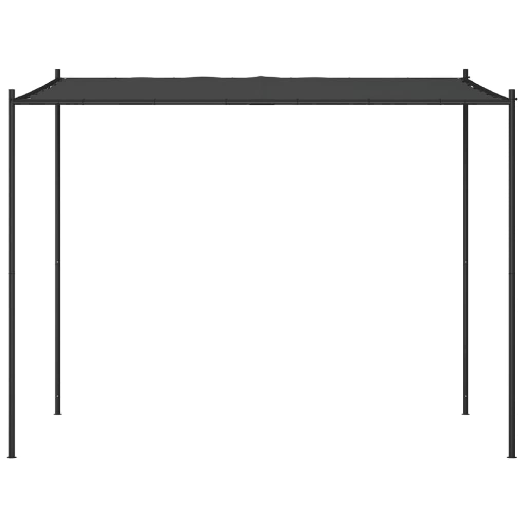 Foișor, Antracit, 3X3 M, 180 G/M², Material Textil Și Oțel