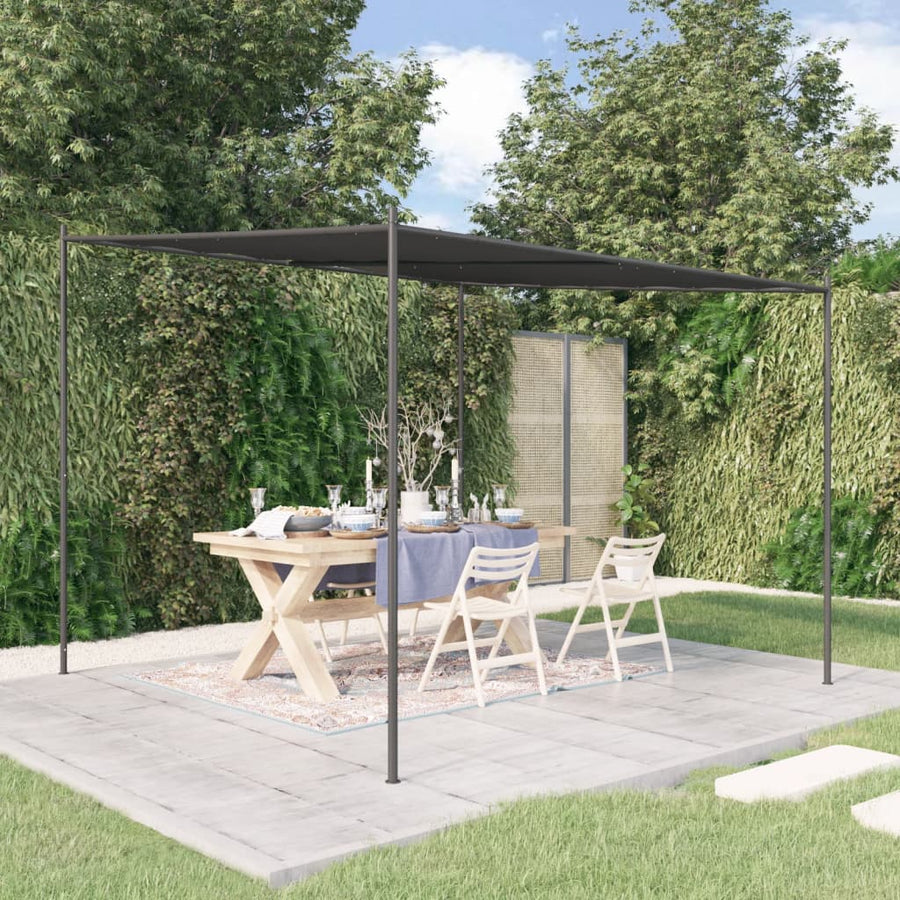Foișor, Antracit, 3X3 M, 180 G/M², Material Textil Și Oțel