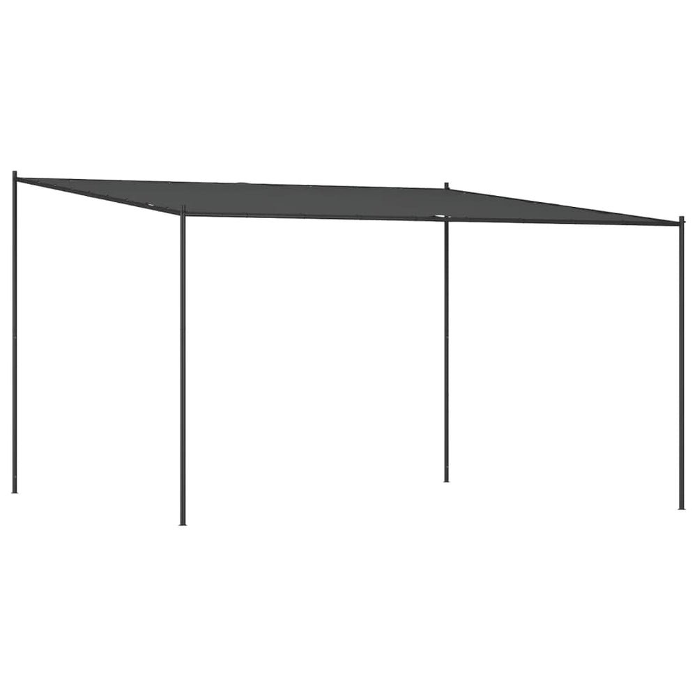 Foișor, Antracit, 4X4 M, 180 G/M², Material Textil Și Oțel