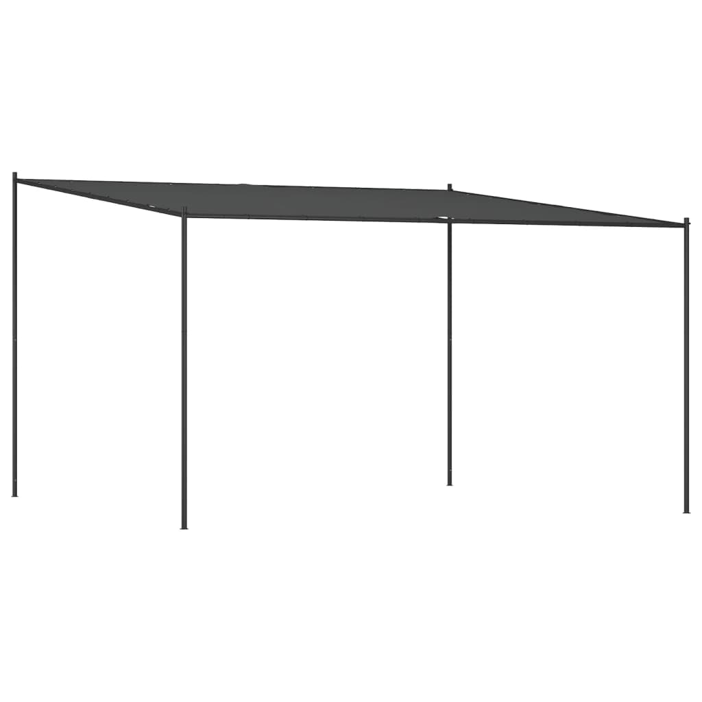 Foișor, Antracit, 4X4 M, 180 G/M², Material Textil Și Oțel