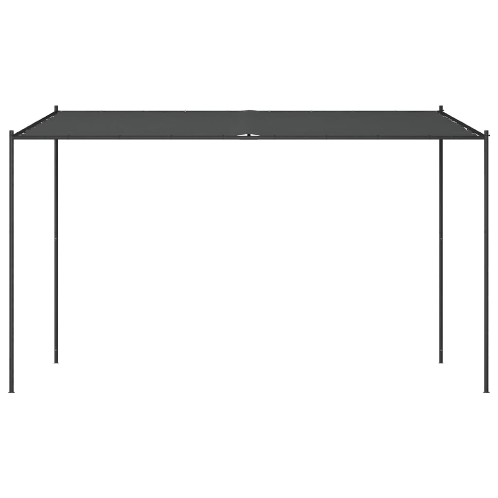 Foișor, Antracit, 4X4 M, 180 G/M², Material Textil Și Oțel