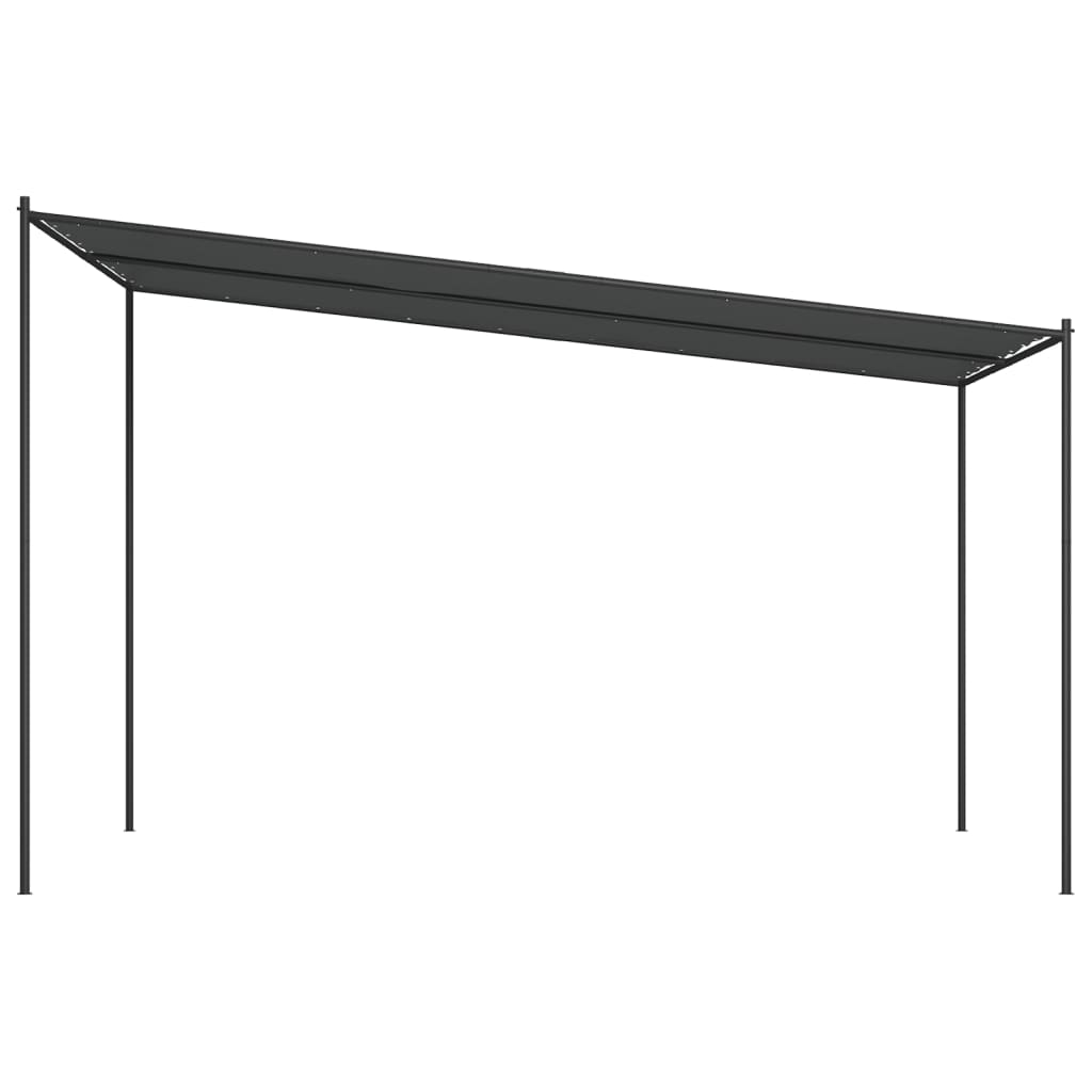Foișor, Antracit, 4X4 M, 180 G/M², Material Textil Și Oțel