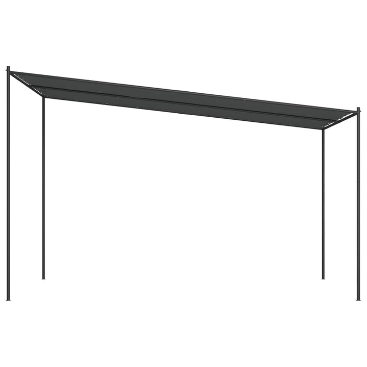 Foișor, Antracit, 4X4 M, 180 G/M², Material Textil Și Oțel