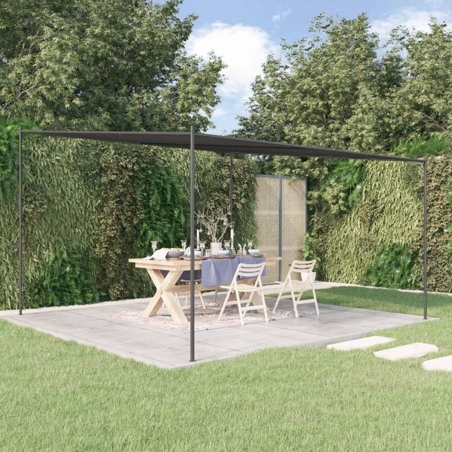 Foișor, Antracit, 4X4 M, 180 G/M², Material Textil Și Oțel
