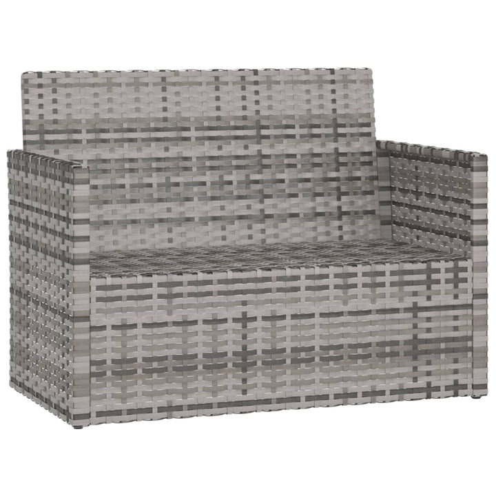 Bancă De Grădină Cu Perne, , 105 Cm, Poliratan