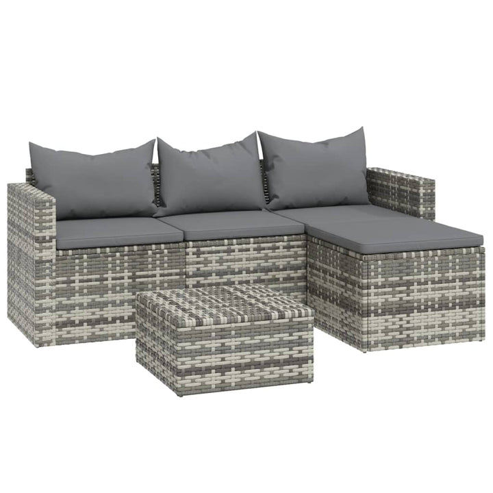 Set Mobilier De Grădină Cu Perne, 3 Piese, , Poliratan