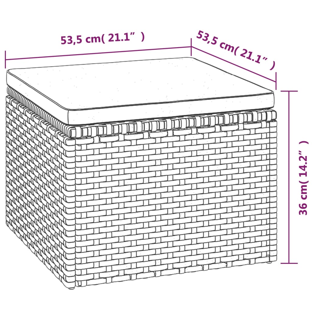 Set Mobilier De Grădină Cu Perne, 3 Piese, , Poliratan
