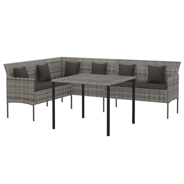 Set Mobilier De Grădină Cu Perne, 2 Piese, , Poliratan