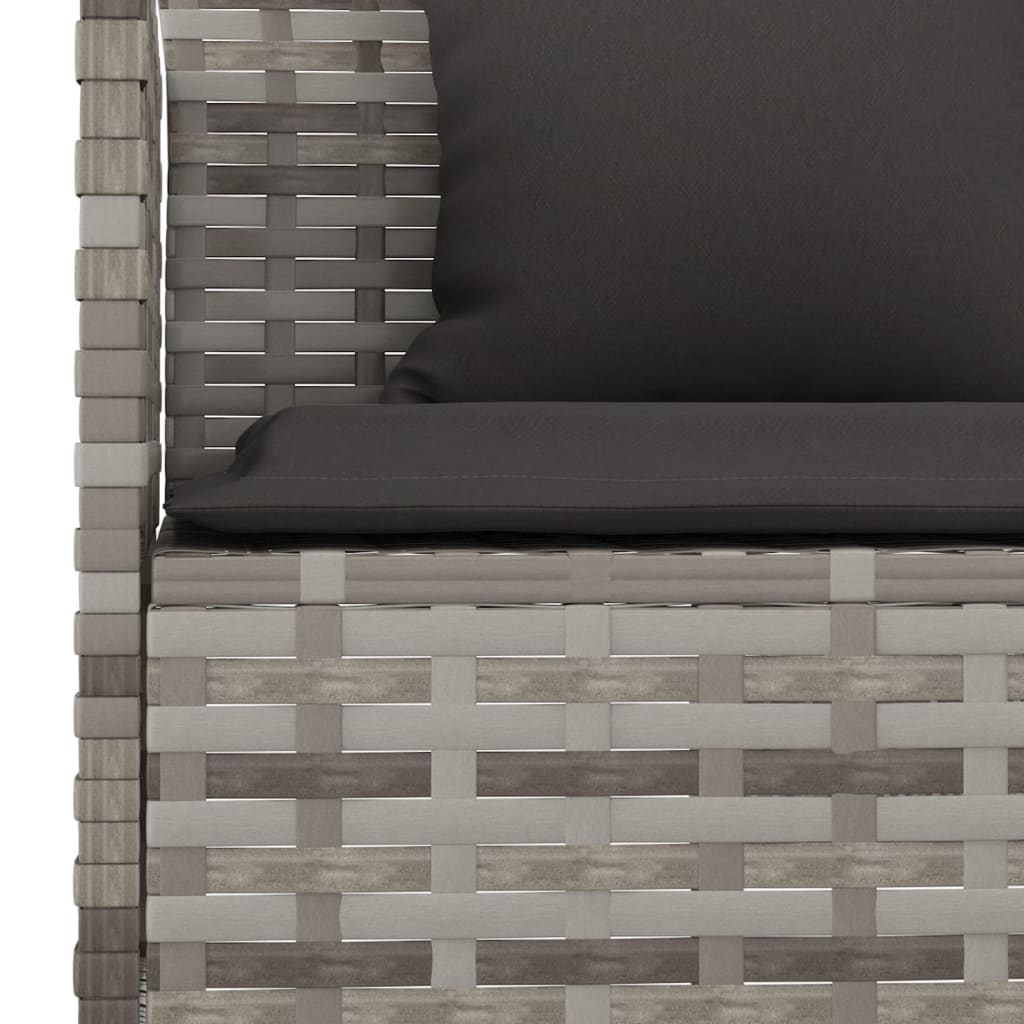Set Mobilier De Grădină Cu Perne, 2 Piese, , Poliratan