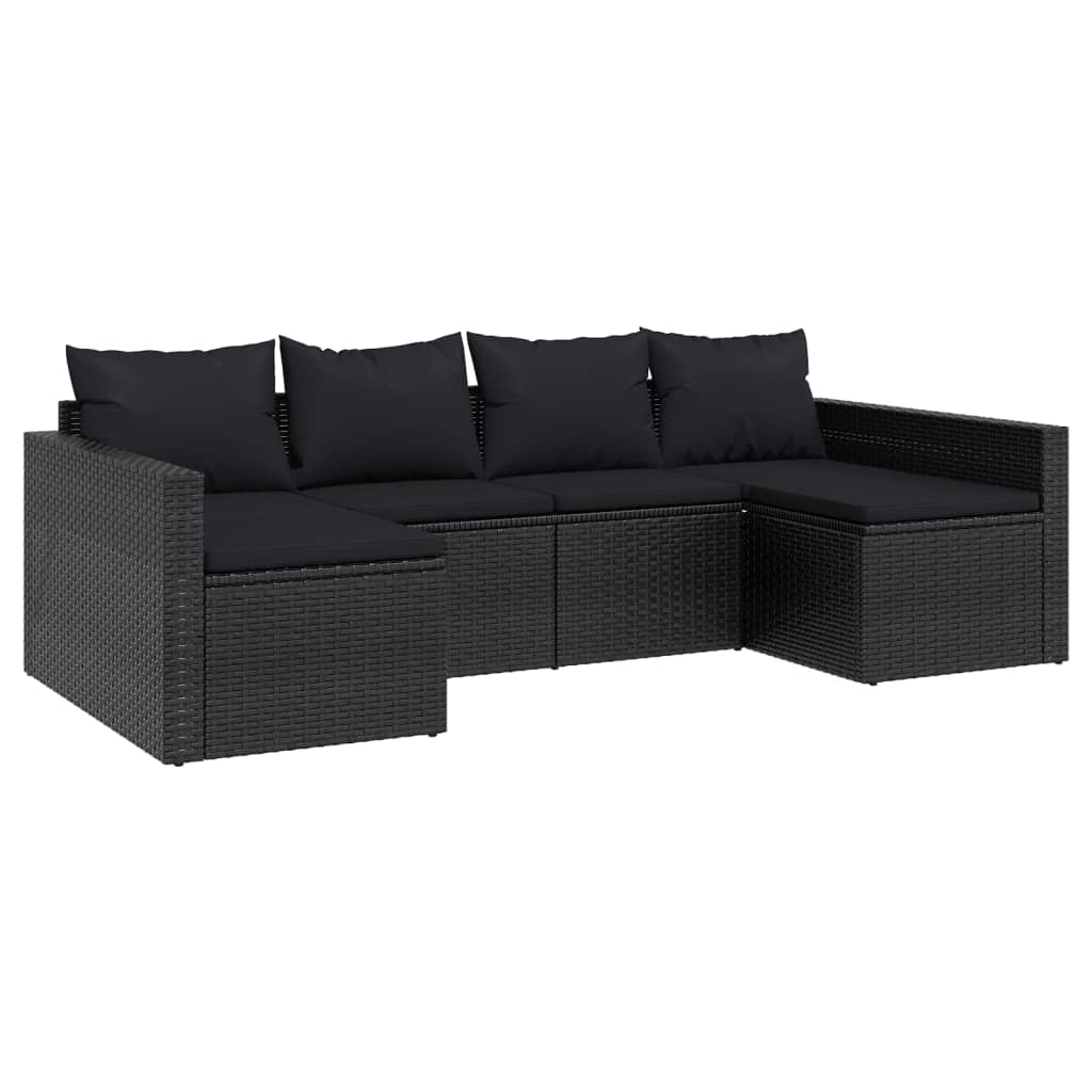 Set Șezlonguri De Grădină, 2 Piese, Cu Perne, , Poliratan