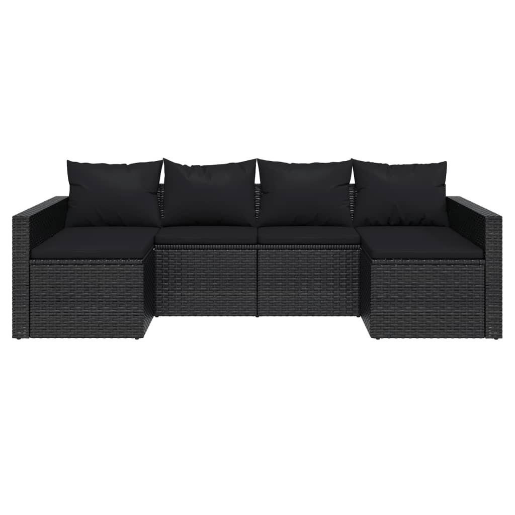 Set Șezlonguri De Grădină, 2 Piese, Cu Perne, , Poliratan