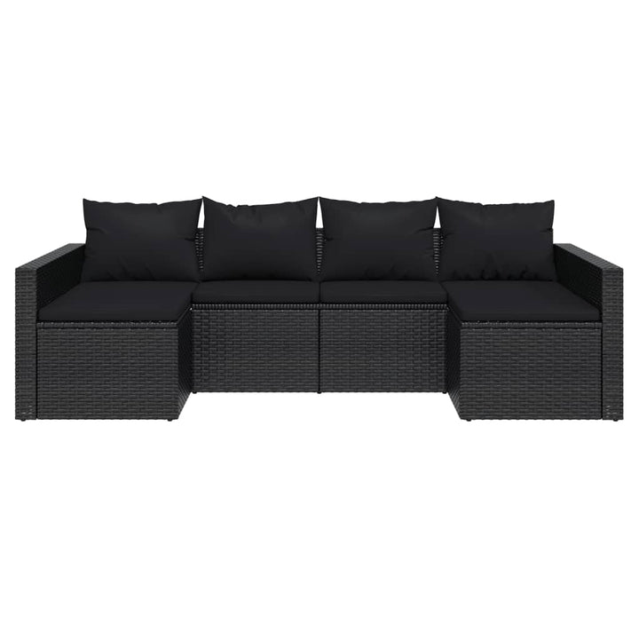 Set Șezlonguri De Grădină, 2 Piese, Cu Perne, , Poliratan