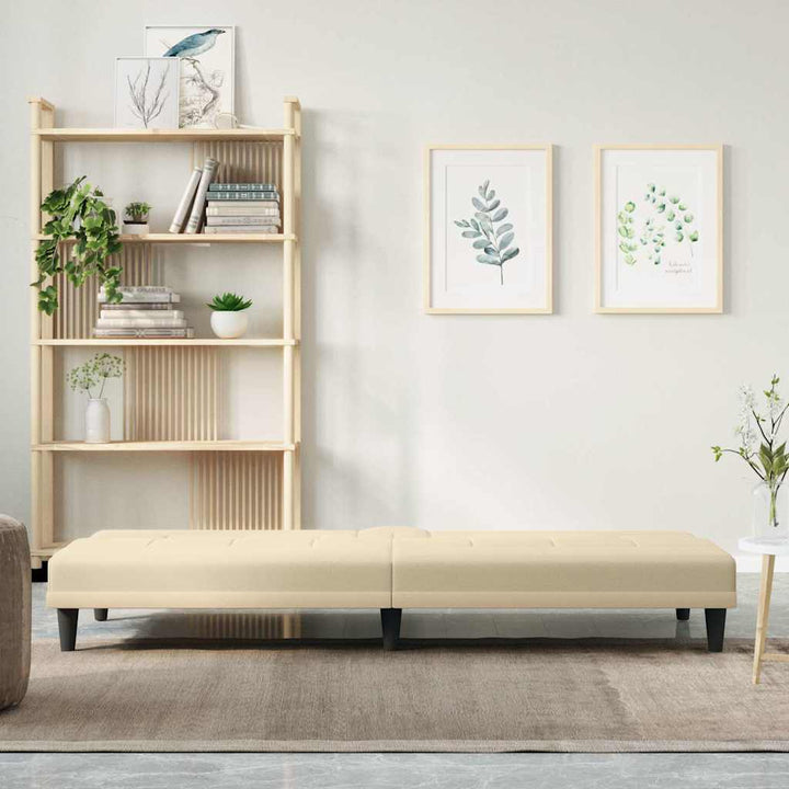 Canapea Extensibilă Cu Suporturi De Pahare, , Textil