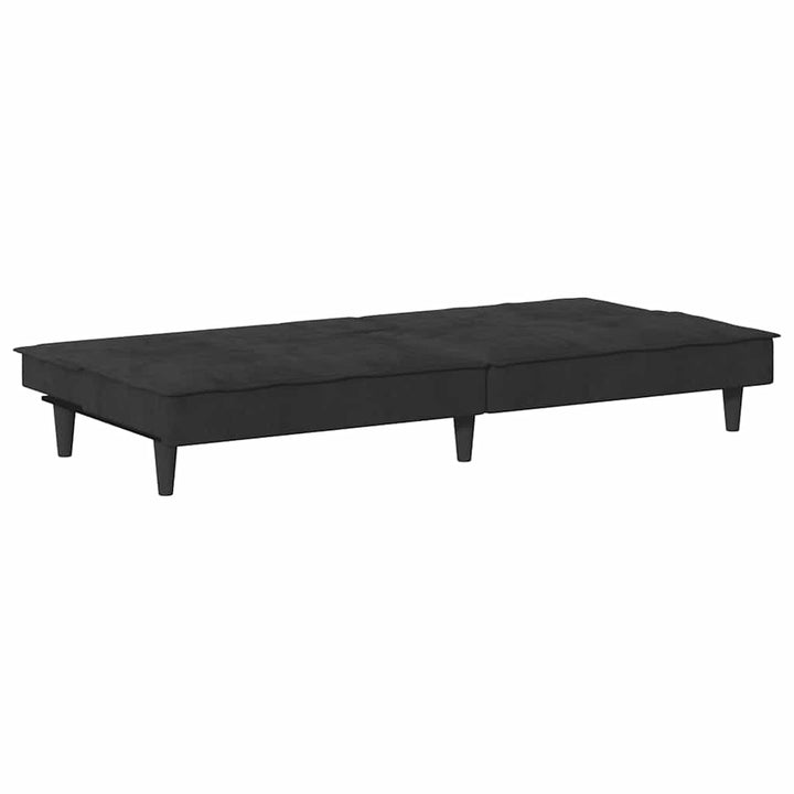 Canapea Extensibilă Cu Suporturi De Pahare, , Catifea