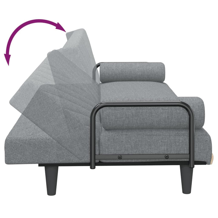 Canapea Extensibilă Cu Cotiere, , Textil