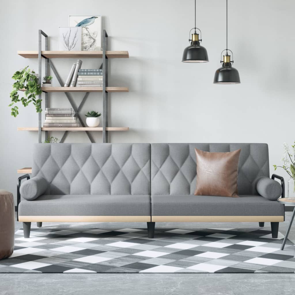 Canapea Extensibilă Cu Cotiere, , Textil