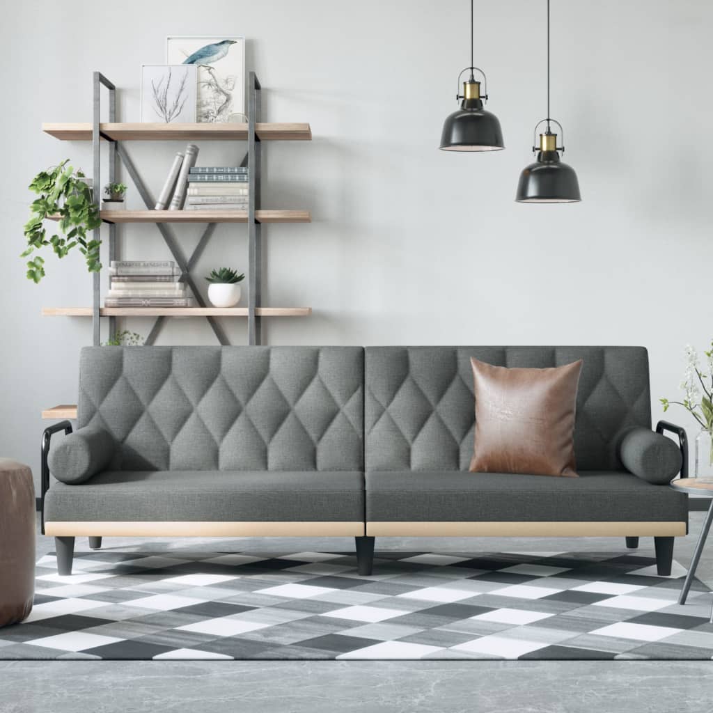 Canapea Extensibilă Cu Cotiere, , Textil