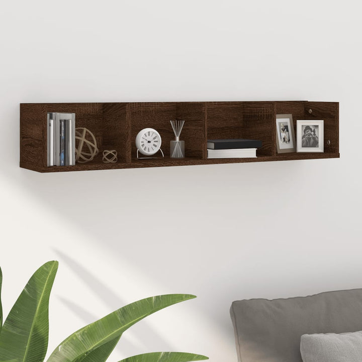 Raft De Perete Pentru Cd-Uri 100X18X18 Cm Lemn Prelucrat