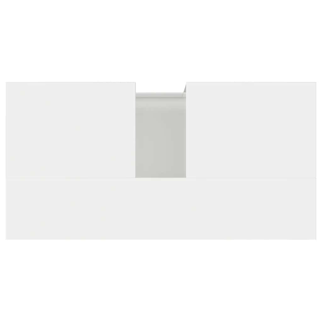 Dulap De Baie, Alb Extralucios, 65X33X60 Cm, Lemn Prelucrat