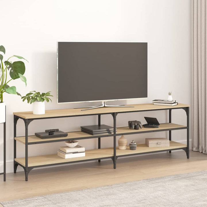 Comodă Tv, Stejar Fumuriu, 160X30X50 Cm, Lemn Prelucrat