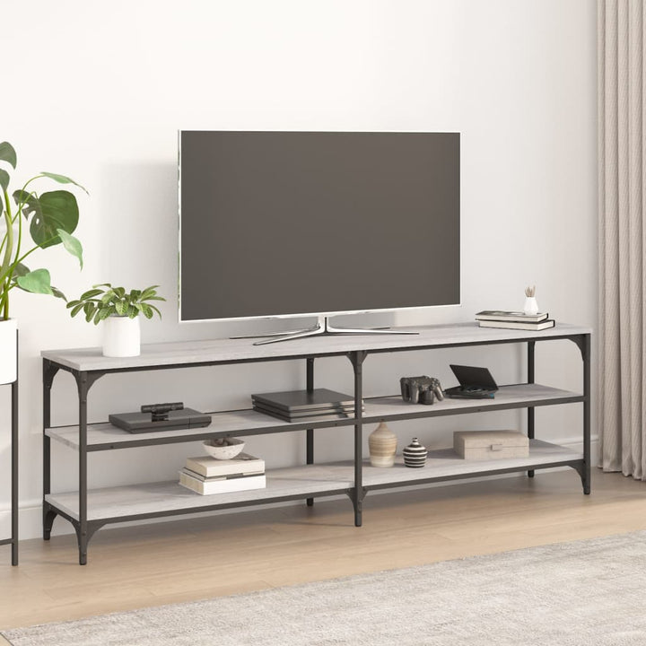 Comodă Tv, Stejar Fumuriu, 160X30X50 Cm, Lemn Prelucrat