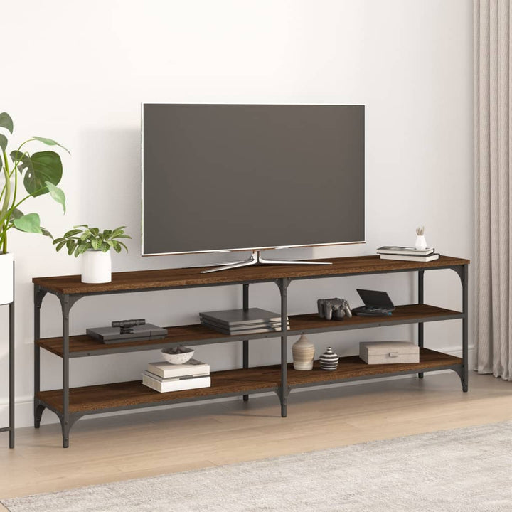 Comodă Tv, Stejar Fumuriu, 160X30X50 Cm, Lemn Prelucrat