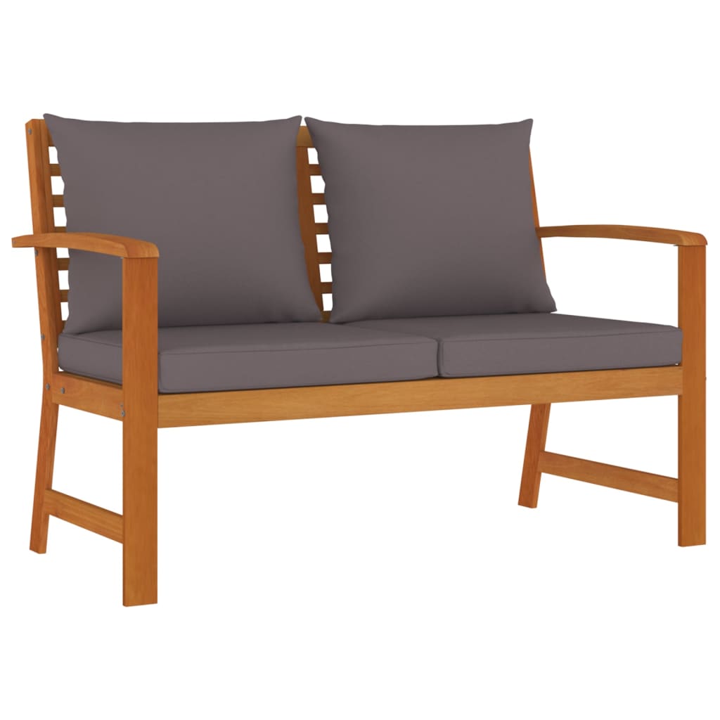 Set Mobilier De Grădină Cu Perne, 9 Piese, Lemn Masiv De Acacia