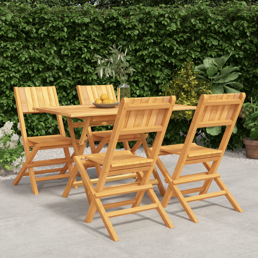 Set Mobilier De Grădină, 7 Piese, Lemn Masiv De Tec