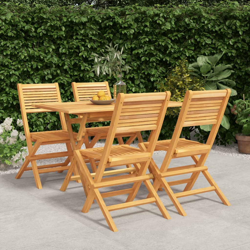 Set Mobilier De Grădină, 7 Piese, Lemn Masiv De Tec