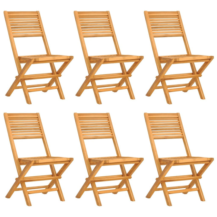 Set Mobilier De Grădină, 7 Piese, Lemn Masiv De Tec