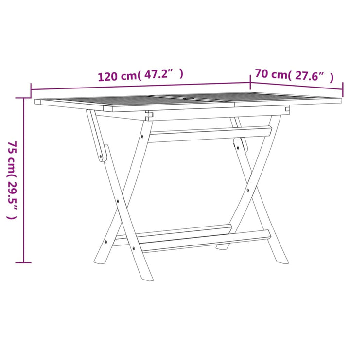 Set Mobilier De Grădină, 7 Piese, Lemn Masiv De Tec