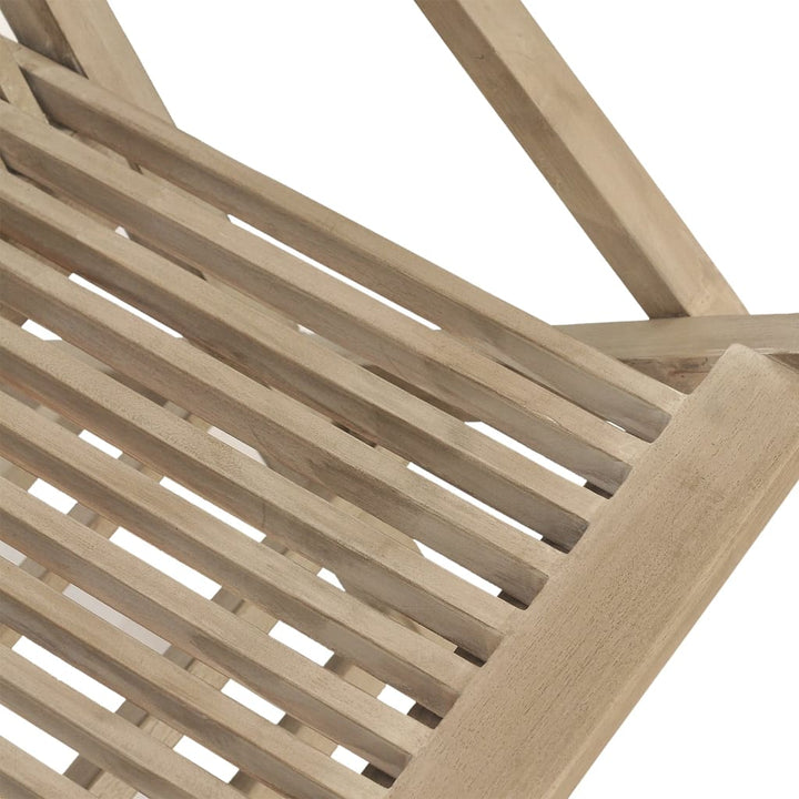 Scaune De Grădină Pliante 6 Buc. Gri 56X61X89 Cm Lemn Masiv Tec
