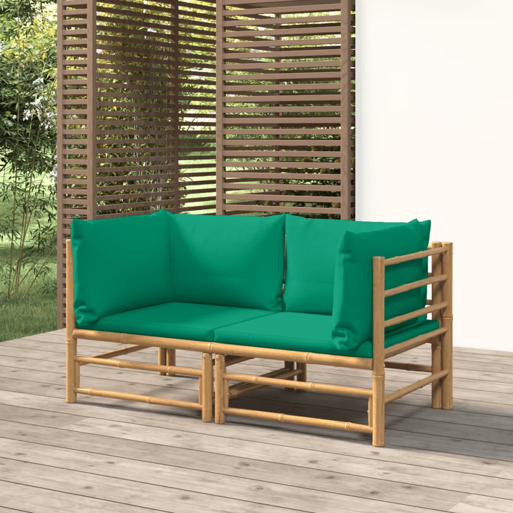 Set Mobilier De Grădină Cu Perne , 6 Piese, Bambus