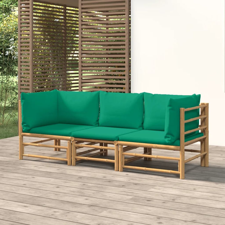 Set Mobilier De Grădină Cu Perne , 6 Piese, Bambus