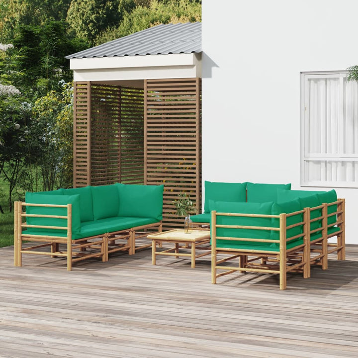 Set Mobilier De Grădină Cu Perne , 6 Piese, Bambus