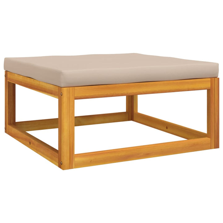 Set Mobilier De Grădină Cu Perne 12 Piese, Lemn Masiv