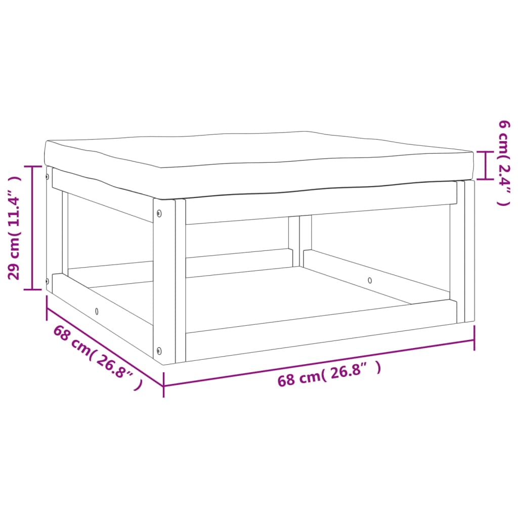 Set Mobilier De Grădină Cu Perne 12 Piese, Lemn Masiv