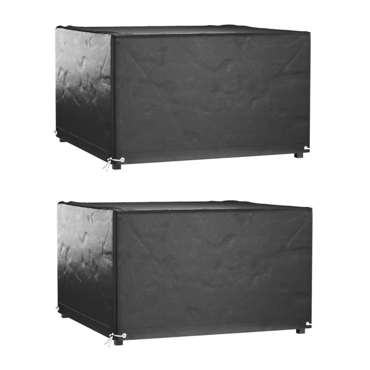 Huse Mobilier Grădină, 2 Buc, 12 Ocheți, 325X205X90 Cm