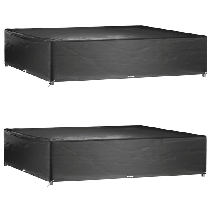 Huse Mobilier Grădină, 2 Buc, 12 Ocheți, 325X205X90 Cm