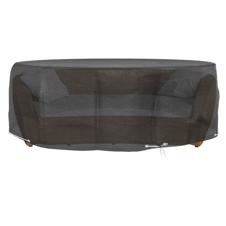 Huse Mobilier Tip Insulă, 2 Buc., 10 Ocheți, Rotund, Ø236X67 Cm