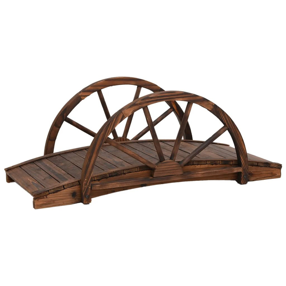 Pod De Grădină Jumătate De Roată 99X50X38 Cm Lemn Masiv Brad