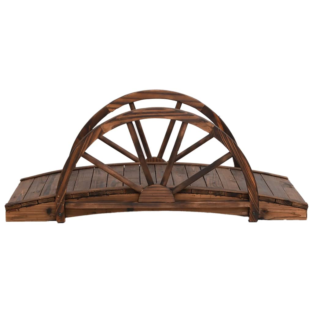 Pod De Grădină Jumătate De Roată 99X50X38 Cm Lemn Masiv Brad