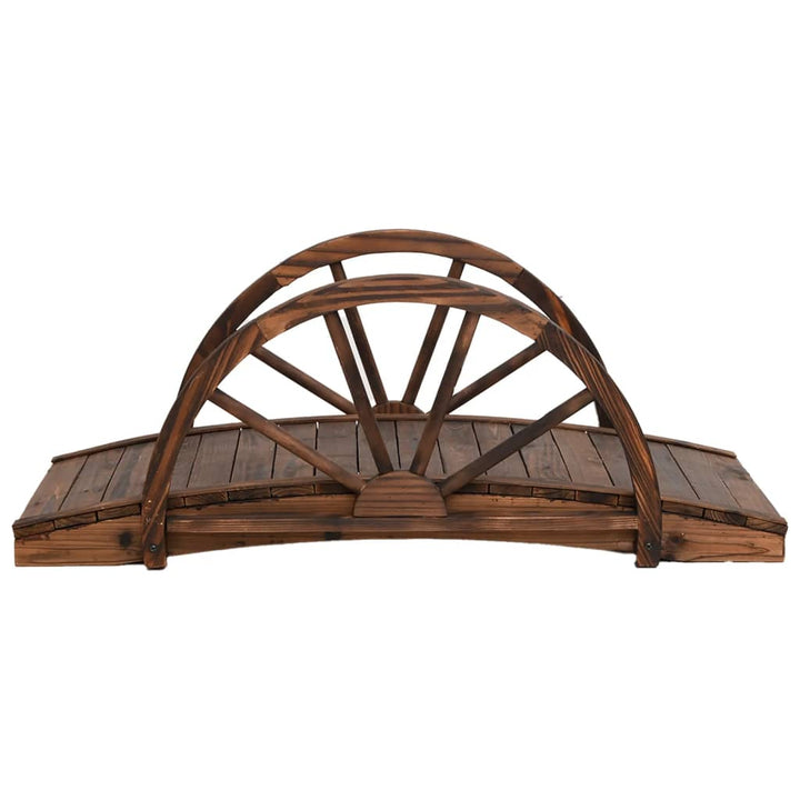Pod De Grădină Jumătate De Roată 99X50X38 Cm Lemn Masiv Brad