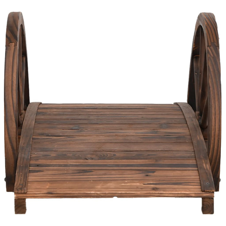 Pod De Grădină Jumătate De Roată 99X50X38 Cm Lemn Masiv Brad