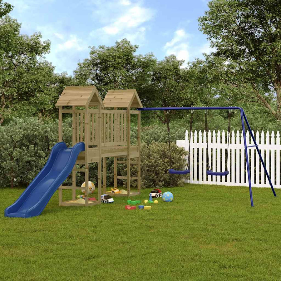 Set De Joacă Pentru Exterior, Lemn De Pin Impregnat