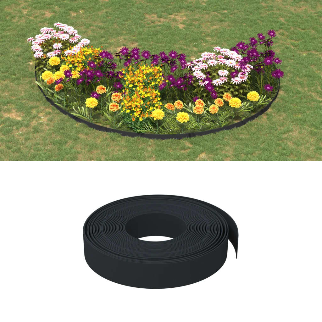 Borduri De Grădină, 5 Buc, , 10 M 20 Cm, Polietilenă